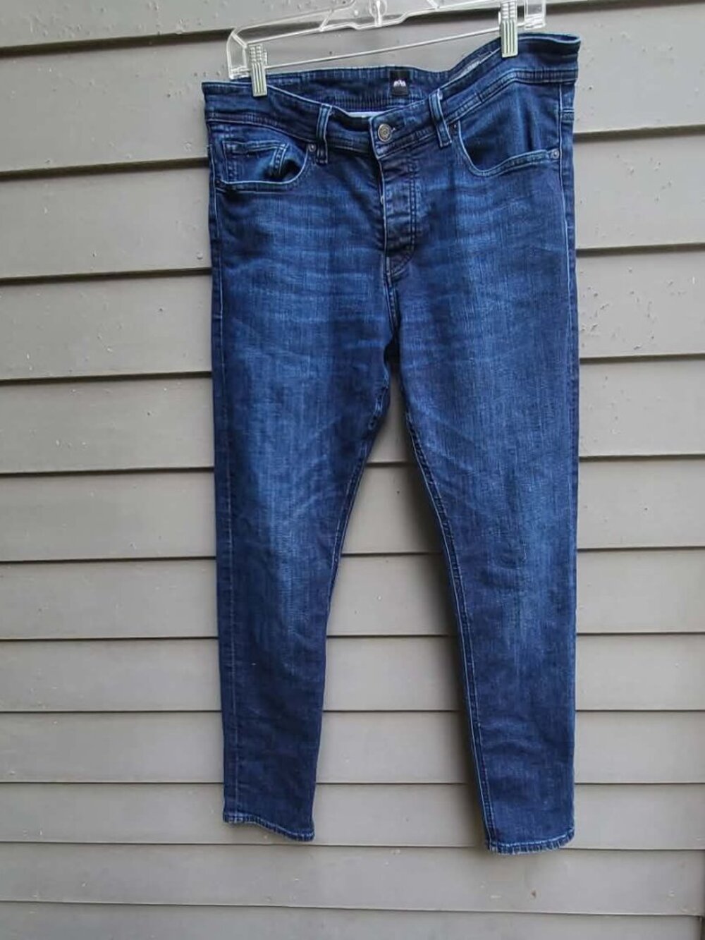 Mens Hugo Boss 040 Taber Tapered Fit Stretch Jeans 4 button fly